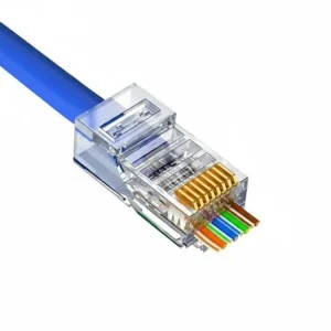 سوکت شبکه CAT6 UTP RJ45 ته‌باز (Pass-Through) – نصب سریع و دقیق