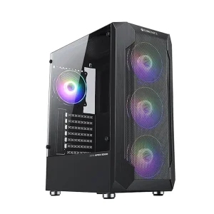 کیس گیمینگ EVERCOOL L200 RGB با ۴ فن ARGB و طراحی توری فلزی