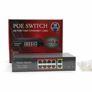 سوئیچ ۱۰ پورت poe سرعت ۱۰/۱۰۰ برند گیگا