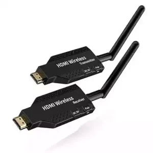 گیرنده و فرستنده وایرلس HDMI آنتن‌دار (برد تا ۵۰ متر) – تصویر شفاف، بدون کابل و بدون نویز