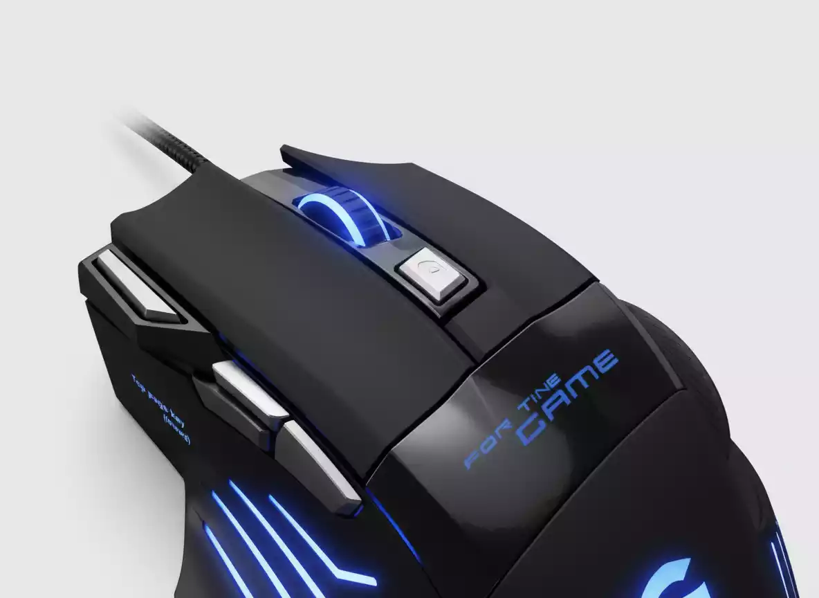 موس گیمینگ سیم‌دار مدل X6 با نور LED آبی