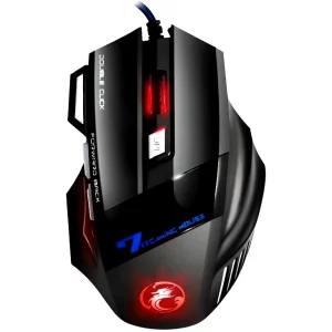 موس گیمینگ D‑NET مدل X7 Gaming Mouse با دقت ۲۴۰۰DPI، نور RGB