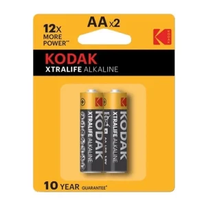 باتری قلمی KODAK ExtraLife Alkaline بسته دو عددی | طول عمر بالا | مخصوص کنترل و ساعت