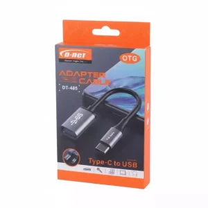 کابل تبدیل OTG Type-C به USB برند D-NET مدل DT-485. اتصال آسان فلش، موس و کیبورد به گوشی و تبلت Type-C. انتقال پرسرعت داده‌ها و افزایش کارایی دستگاه شما. D-NET، راهکار کامل ارتباطی.