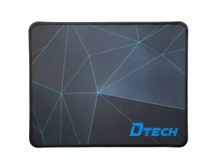 پد موس وارداتی DTECH ابعاد 20×24 سانتی‌متر با دوخت مقاوم و زیره لاستیکی ضد لغزش – طراحی زیبا و سطح میکروفایبر دقیق برای کنترل راحت موس در کار و گیمینگ