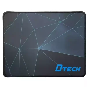 پد موس وارداتی DTECH ابعاد 20×24 سانتی‌متر با دوخت مقاوم و زیره لاستیکی ضد لغزش – طراحی زیبا و سطح میکروفایبر دقیق برای کنترل راحت موس در کار و گیمینگ