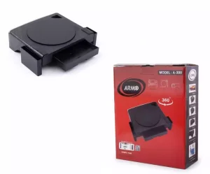 پایه زیر مانیتور ۳۶۰ درجه آرمو مدل A300 با طراحی ارگونومیک، چرخش نرم، کشوی کاربردی و ساخت مقاوم – مناسب مانیتور و لپ‌تاپ برای استفاده کاری و خانگی