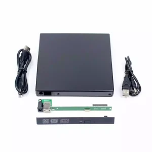 باکس DVD رایتر ونتو مدل USB03 با ضخامت 9.5 میلی‌متر – رابط USB 3.0، طراحی سبک و نصب آسان برای تبدیل درایو لپ‌تاپ به مدل اکسترنال حرفه‌ای