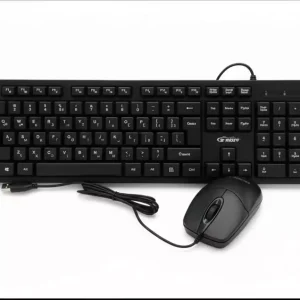 ست کیبورد و موس باسیم D‑NET مدل DT1101 با طراحی ارگونومیک، چاپ فارسی و کلیدهای نرم – مناسب کار اداری و خانگی با دوام بالا از فروشگاه پاکسد