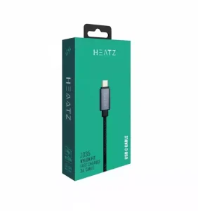 کابل شارژ اندروید Type-C برند HEATZ مدل Z035 را با قابلیت فست شارژ 3 آمپر