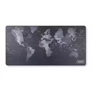 پد موس اپتیکال گیمینگ ۳۰×۸۰ طرح نقشه جهانی سطح میکروفیبر ضد آب و پایه ضد لغزش
