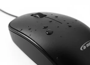 موس سیم دار برند D‑NET مدل DT212E با دقت بالا و اتصال USB، طراحی ارگونومیک مناسب کار روزانه و اداری