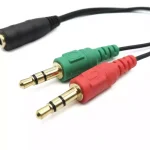 کابل ۲ به ۱ هدفون جک ۳.۵ میلی‌متری TRRS