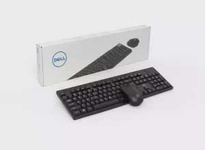 ست کیبورد و موس بی‌سیم Dell KM5221W با دقت بالا، طراحی ارگونومیک و دوام زیاد برای کارهای اداری، خانگی و تایپ طولانی روزمره