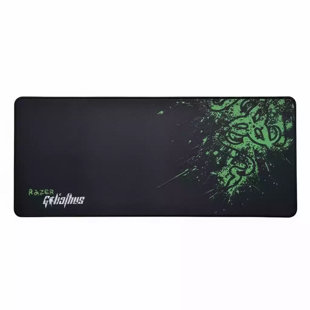 پد موس گیمینگ Razer Goliathus Speed Edition سایز ۸۰x۳۰ رنگ مشکی با سطح پارچه‌ای نرم و طراحی مخصوص گیمرهای حرفه‌ای برای سرعت و دقت بی‌نقص