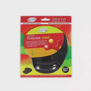 پد موس طبی آرمو مدل P240 با طراحی ارگونومیک و بالشتک نرم برای استراحت مچ، مناسب کار اداری و استفاده طولانی‌مدت کاربران حرفه‌ای